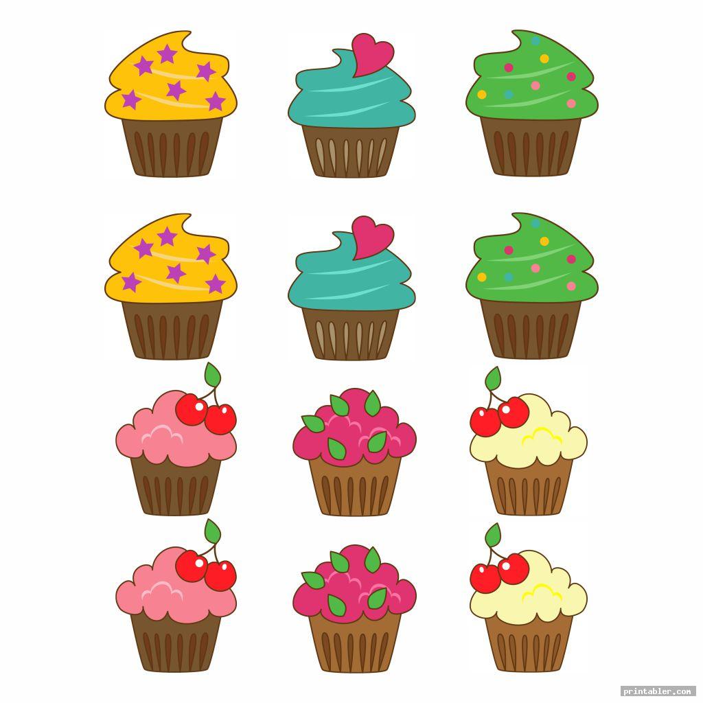 Printable Birthday Chart Cupcake