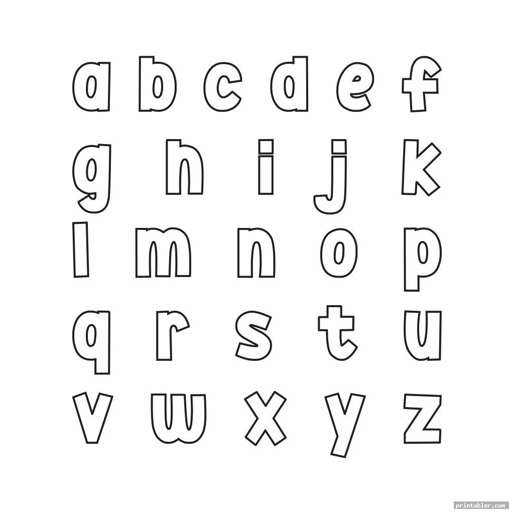 Printable Block Letters Small Medium - Gridgit.com