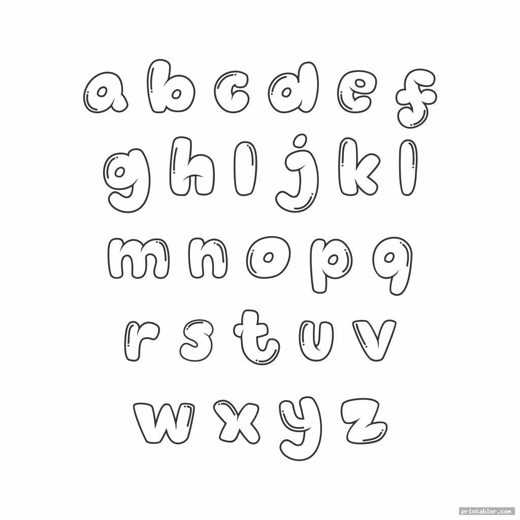 Cute Printable Bubble Letters - Gridgit.com