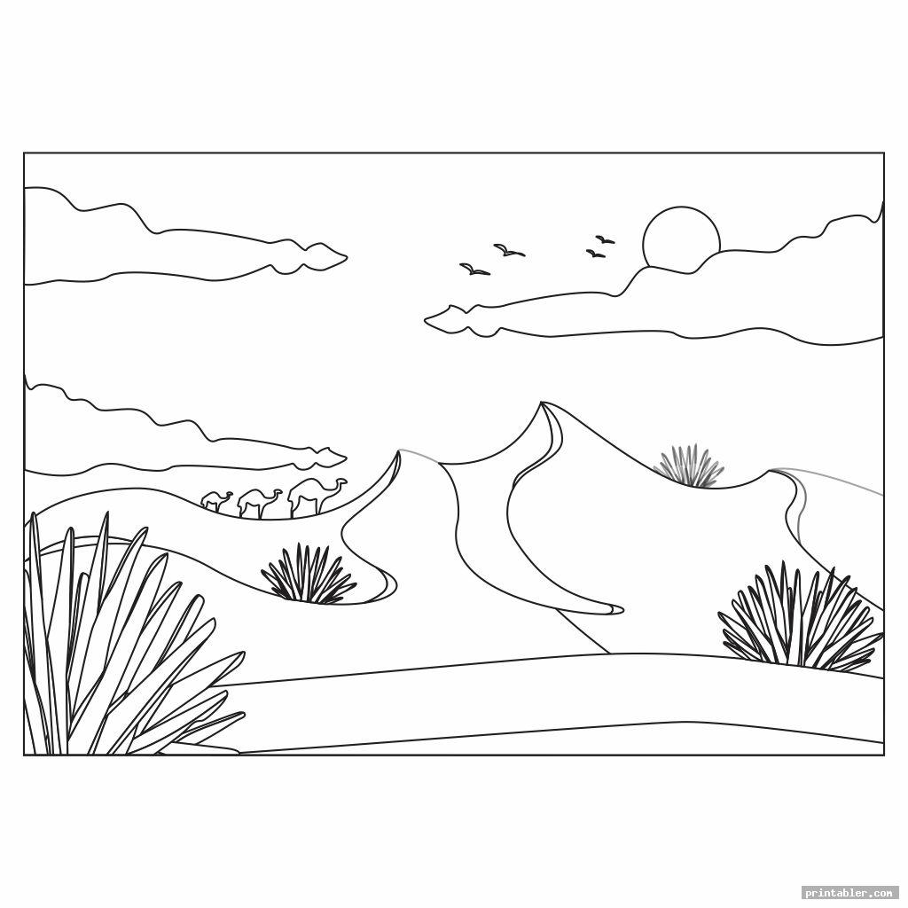 Desert Coloring Pages Printable