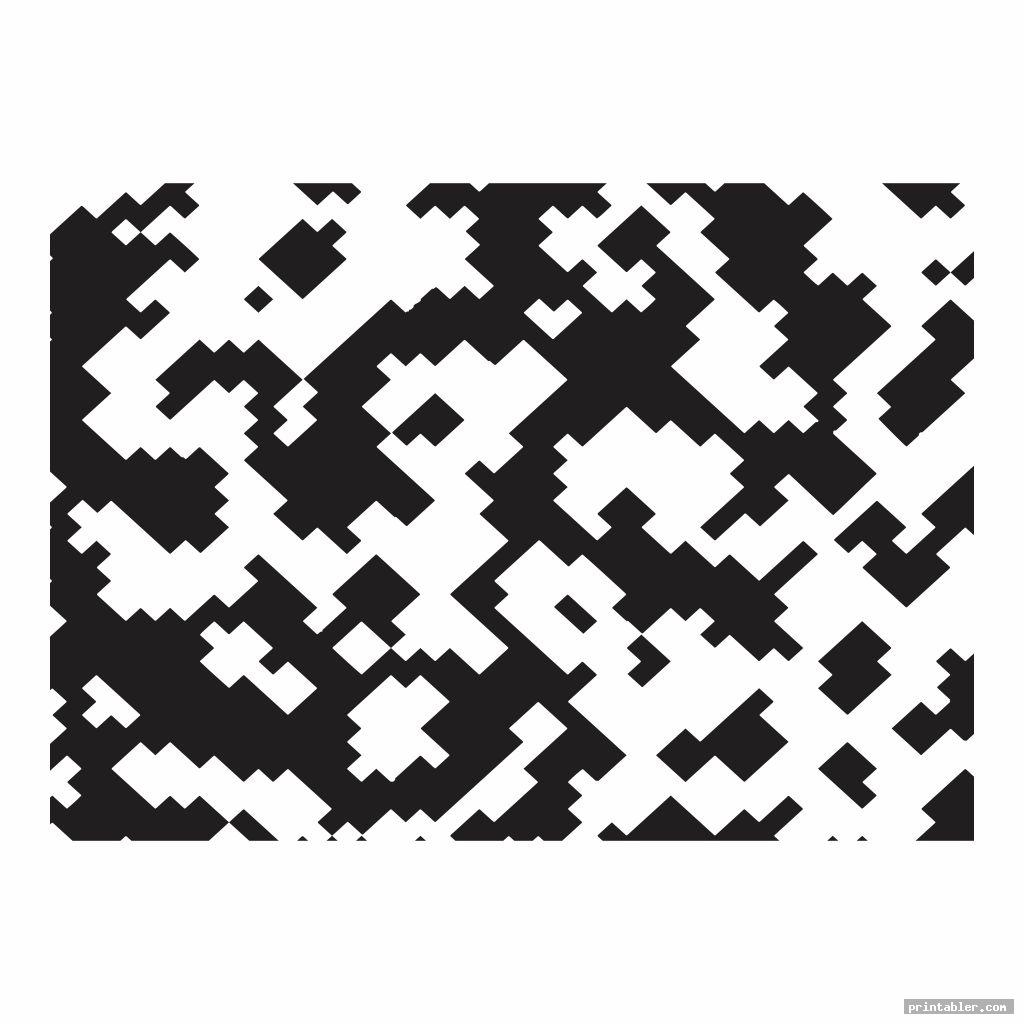digital camo pattern stencils printable