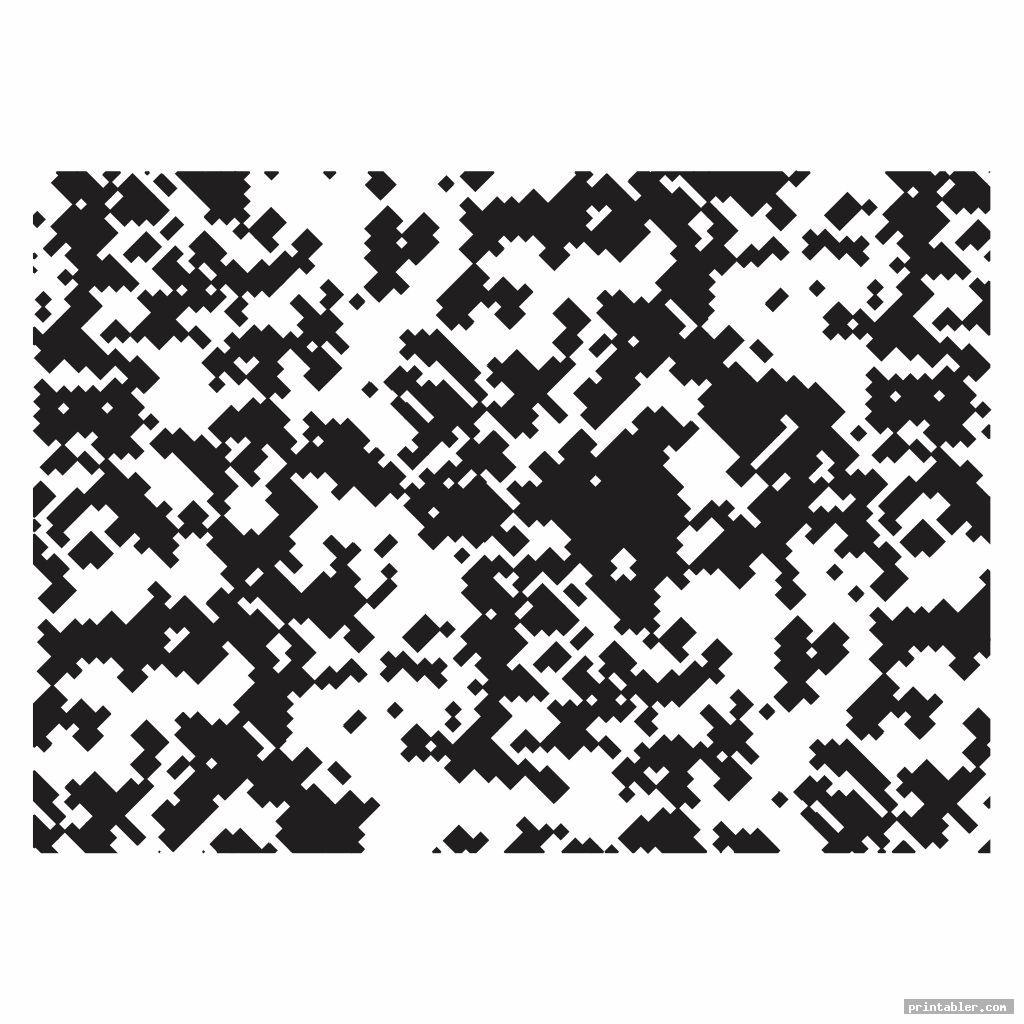 Digital Camo Stencils Printable