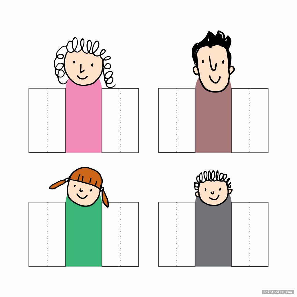 Printable Family Finger Puppet Template