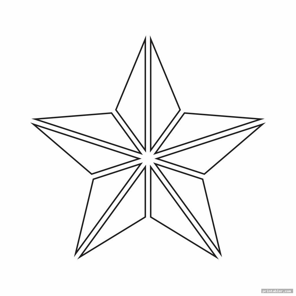 Printable Cut Out Star Shape