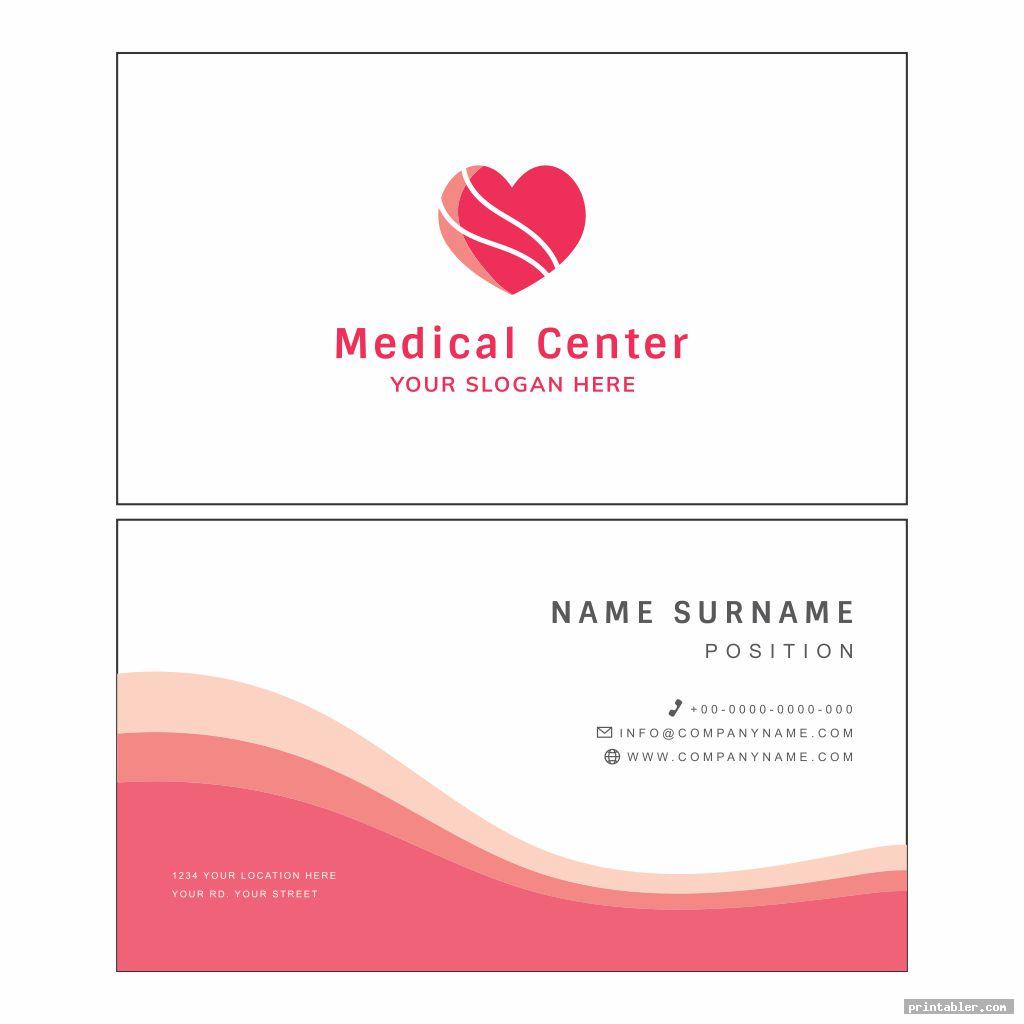 Printable Medical Cards