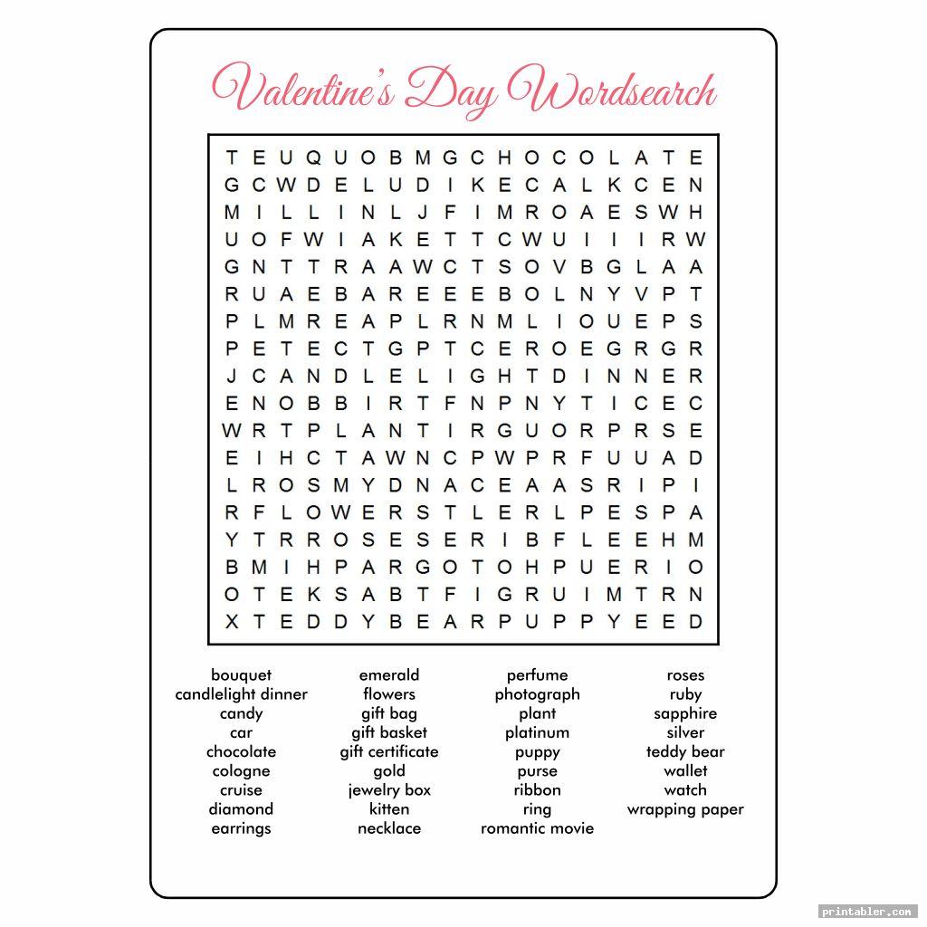hard printable valentine s word search pdf