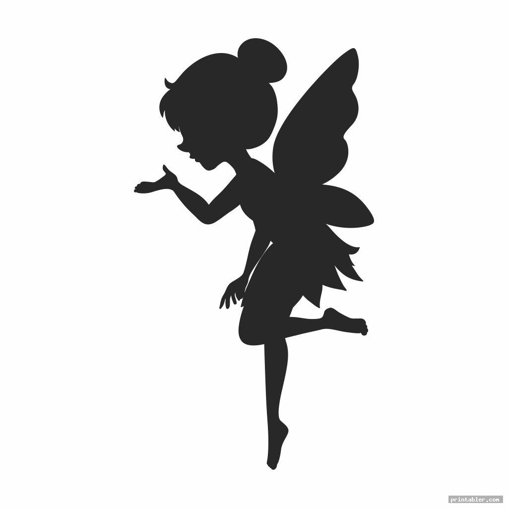 Printable Fairy Silhouette