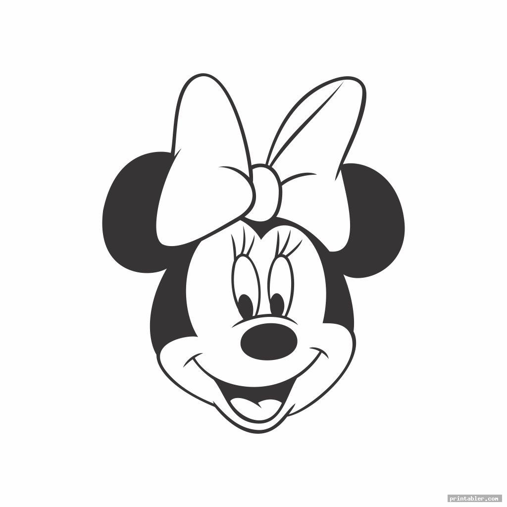 minnie mouse face template printable image free