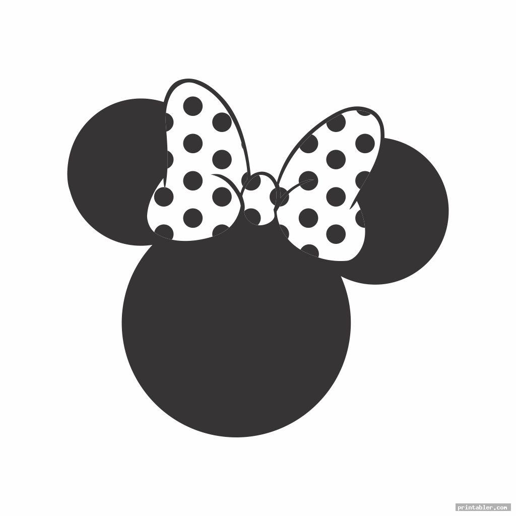 Minnie Mouse Face Template Printable