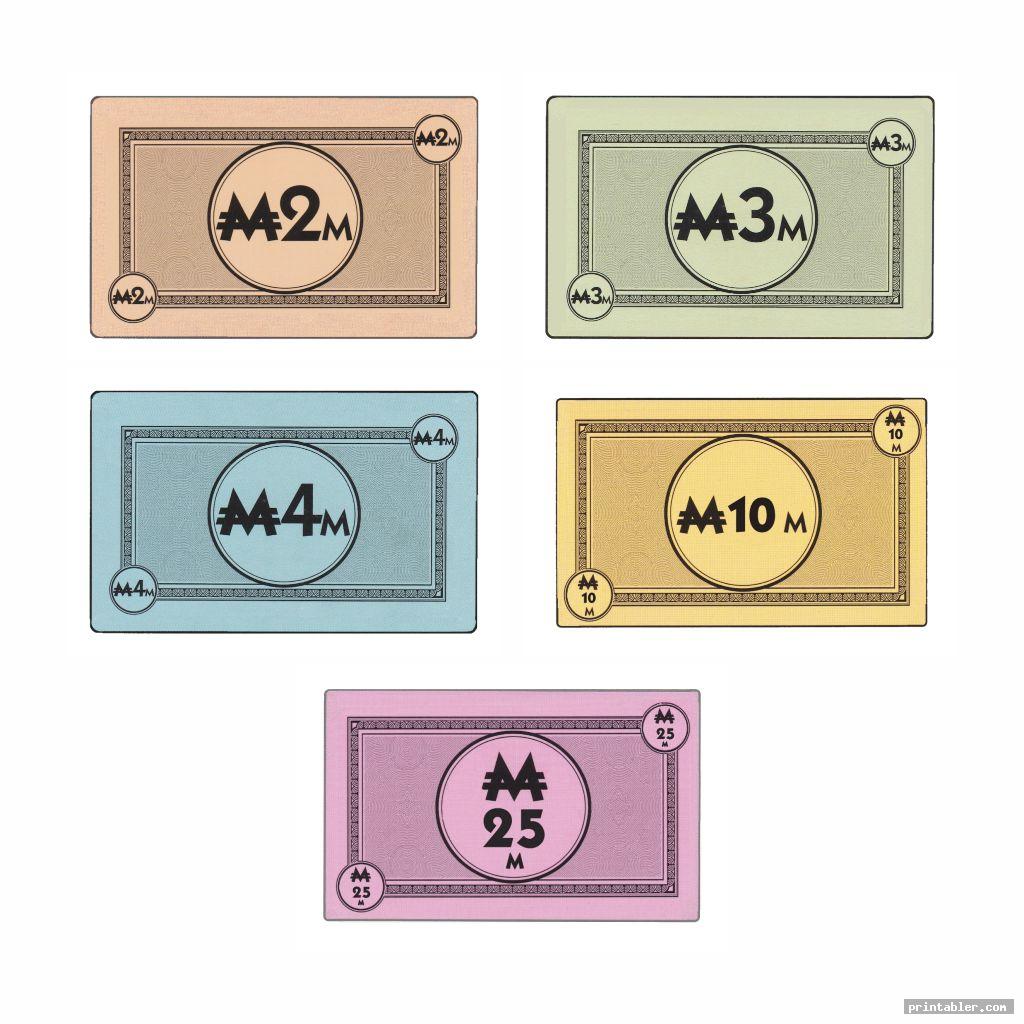 Monopoly Cards Printable