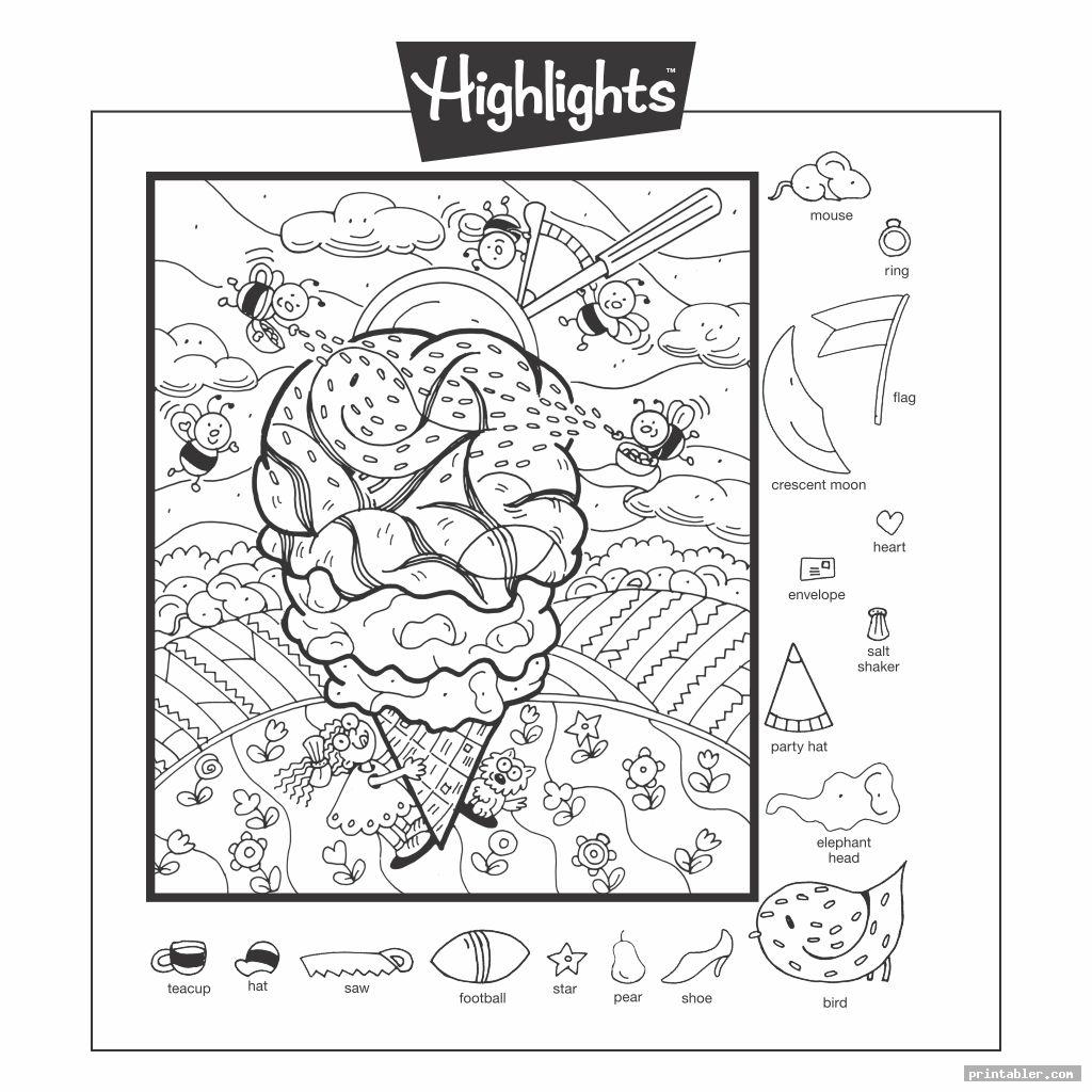 Highlights Hidden Pictures Free Printable