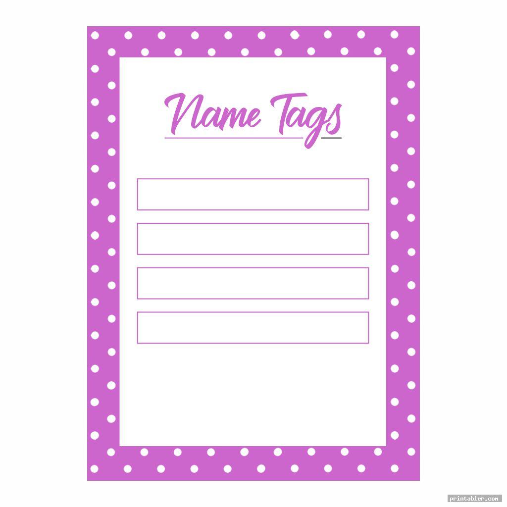 polka dot labels printable name tags image free
