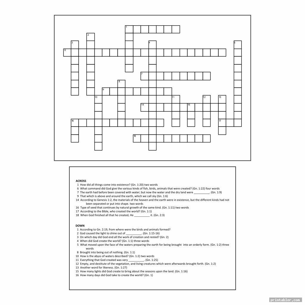 prayer crossword puzzle printable image free