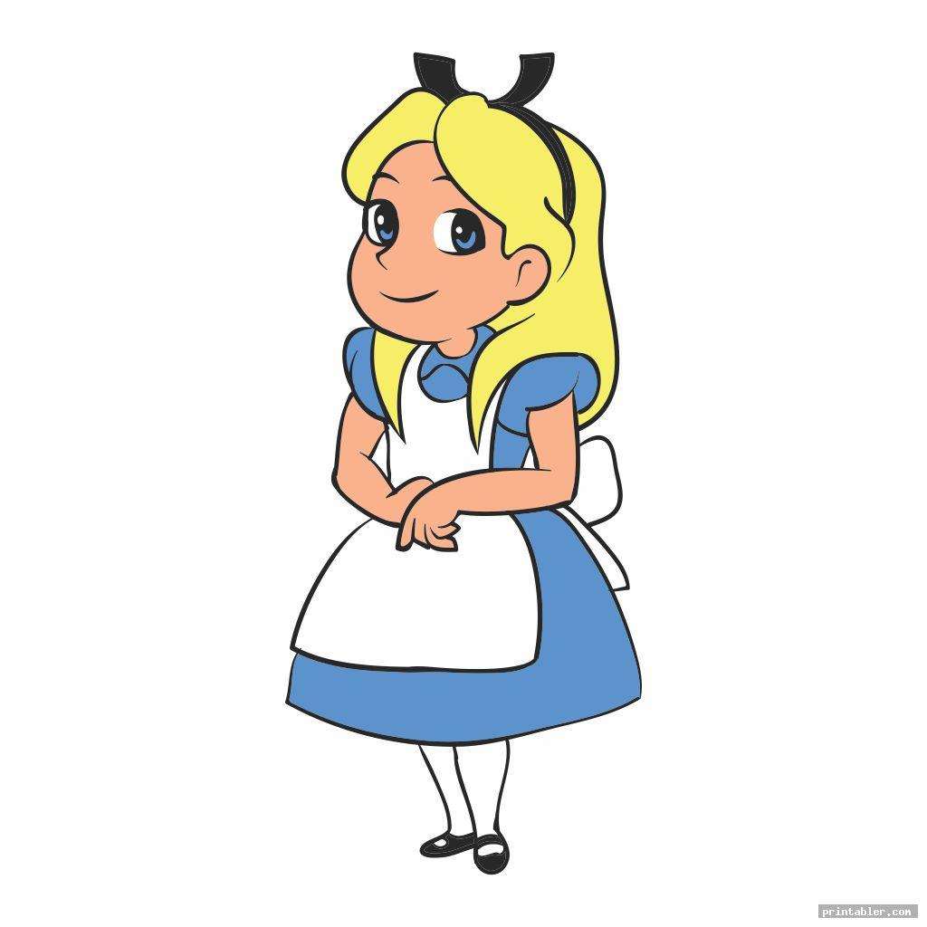 Printable Alice In Wonderland Clip Art