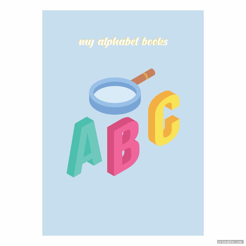 Printable Alphabet Book Cover Gridgit