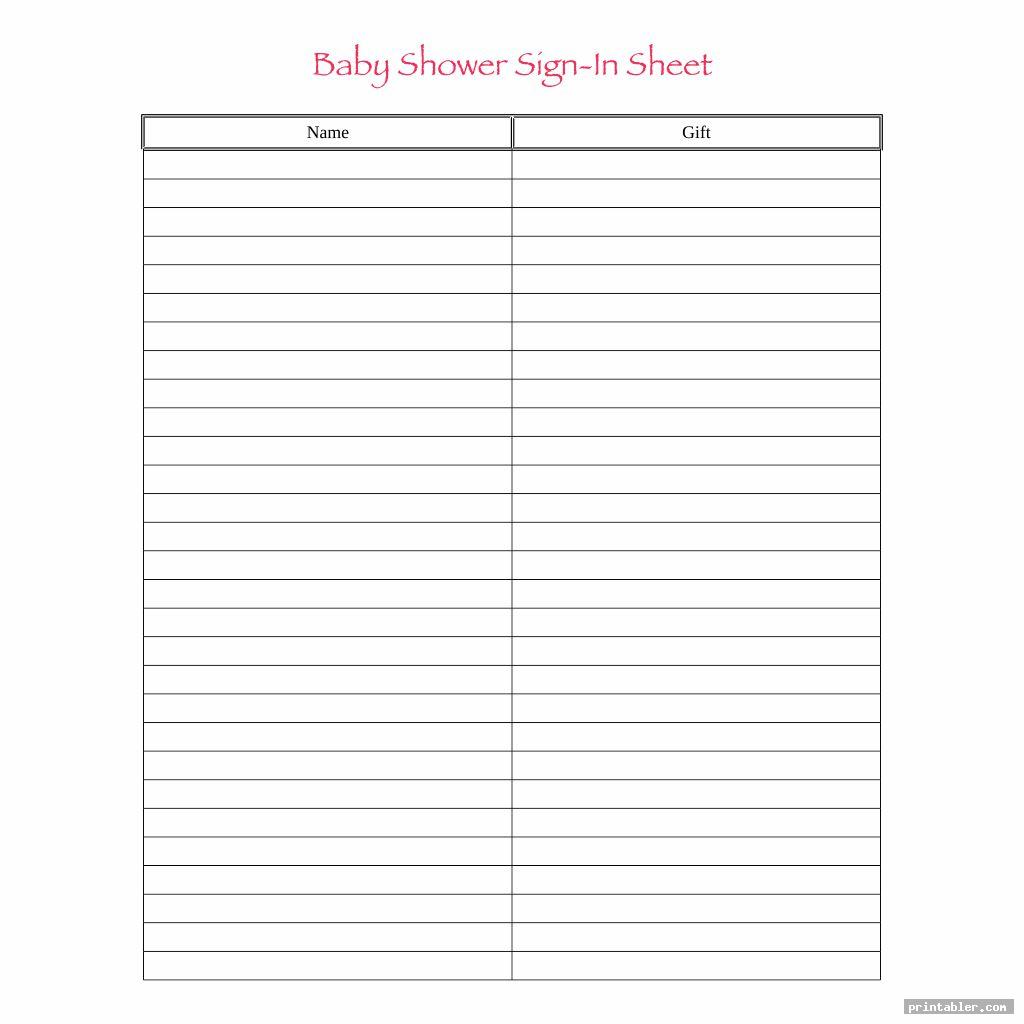 printable baby shower sign in sheet image free