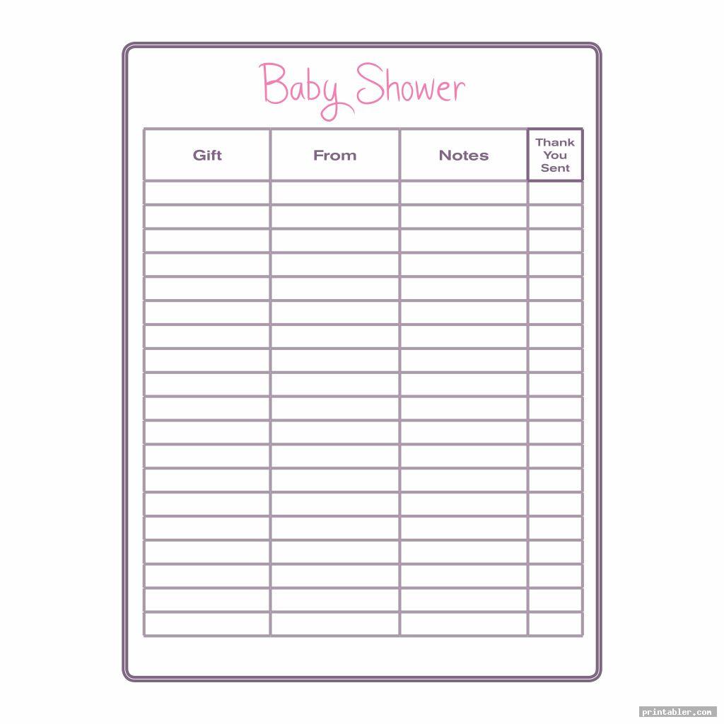 printable baby shower sign in sheet template for use