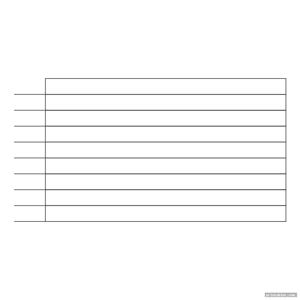 printable blank chart with lines template for use