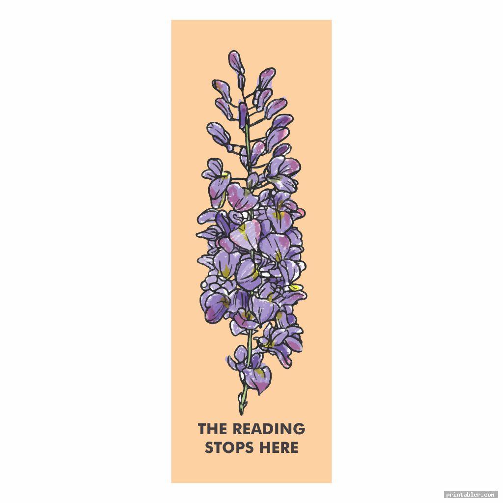 printable bookmarks with flowers with color image free