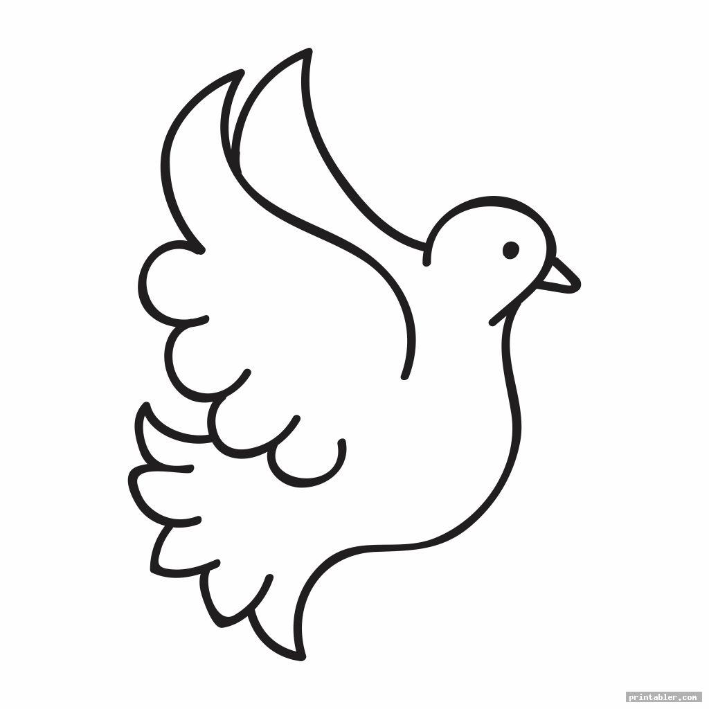 Printable Dove Template