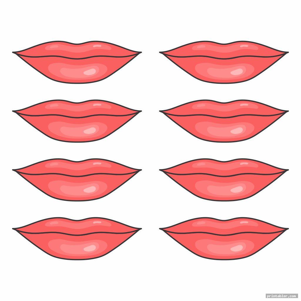 Printable Lips Template