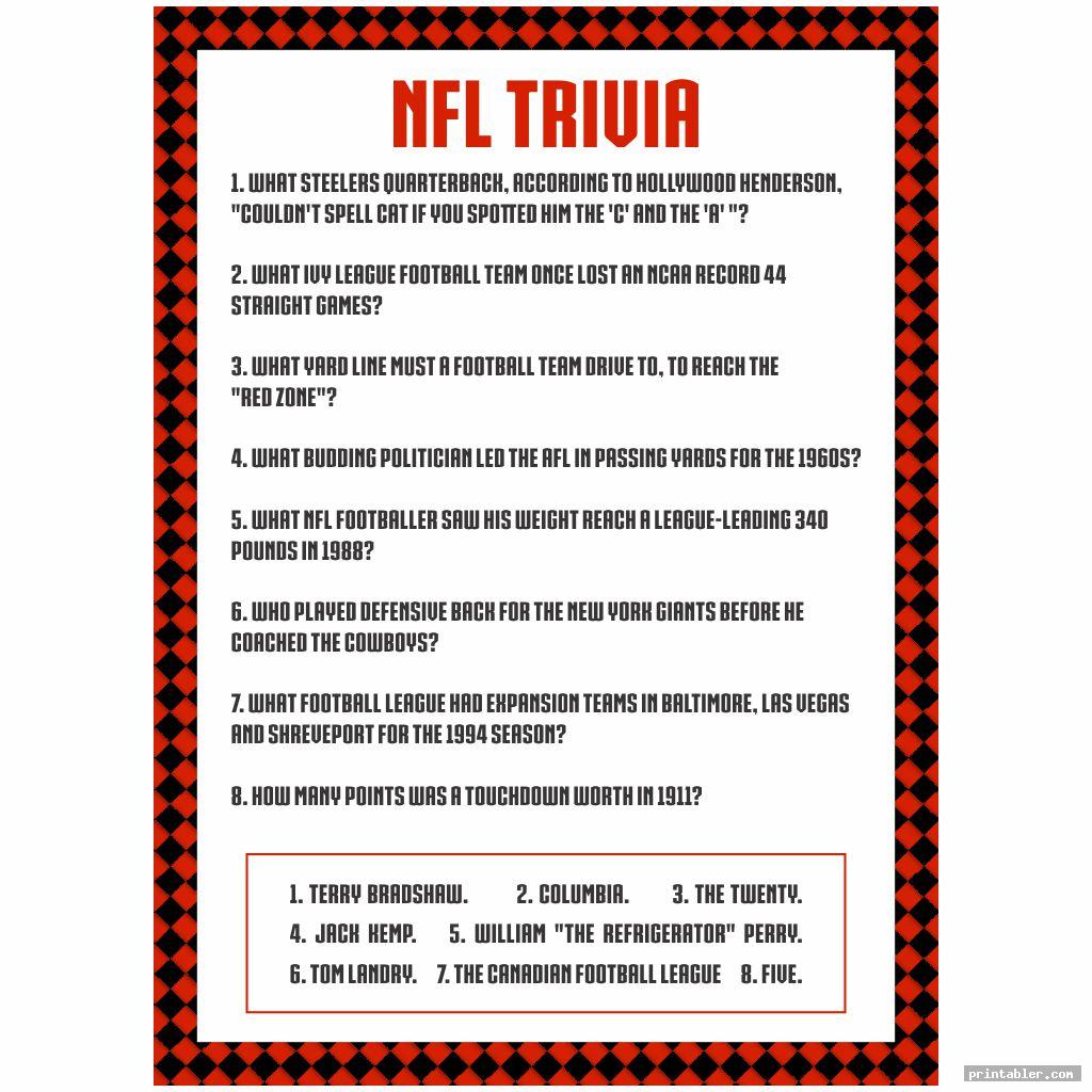 printable nfl trivia questions and answers image free