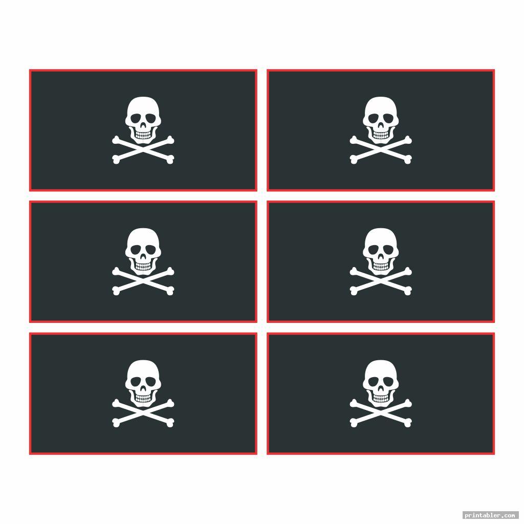 printable pirate straw flags image free