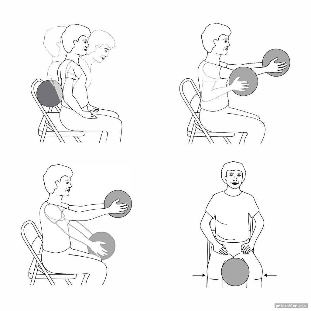 Seated Exercises For Seniors Printable
