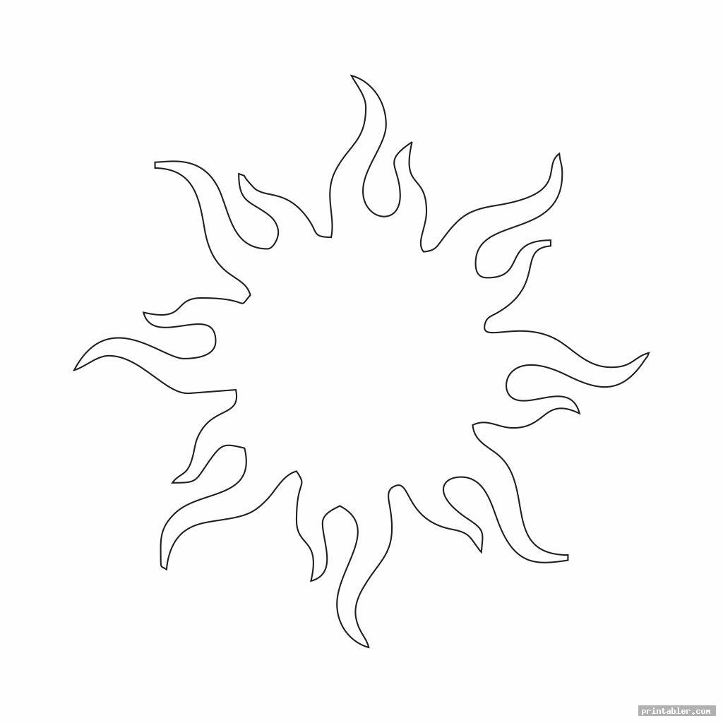 printable sun patterns template for use
