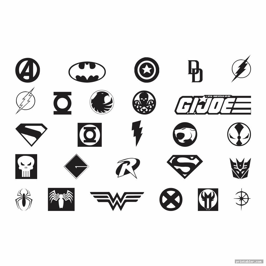 printable superhero letters image free