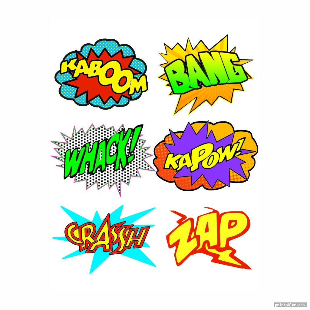 Printable Superhero Pop Art