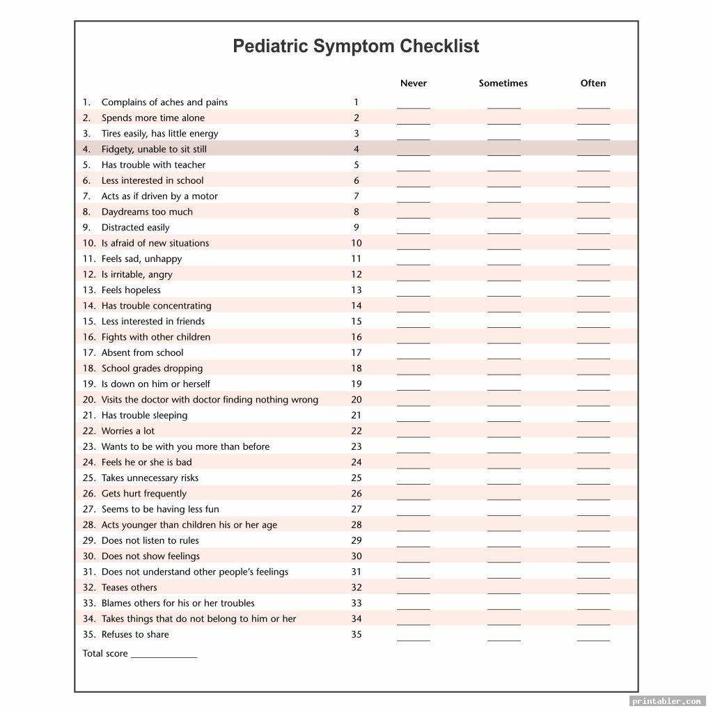 printable symptom journal image free