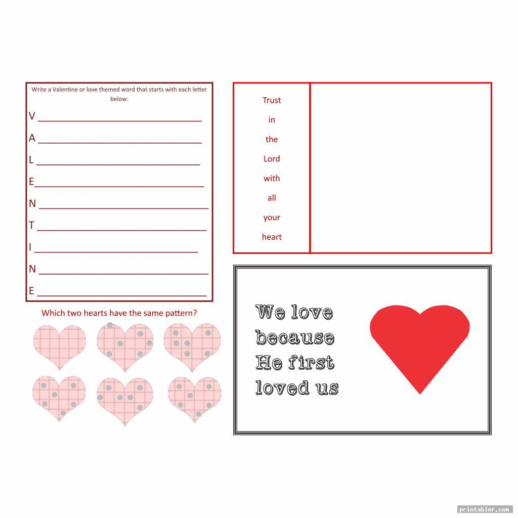 printable valentine from god worksheet