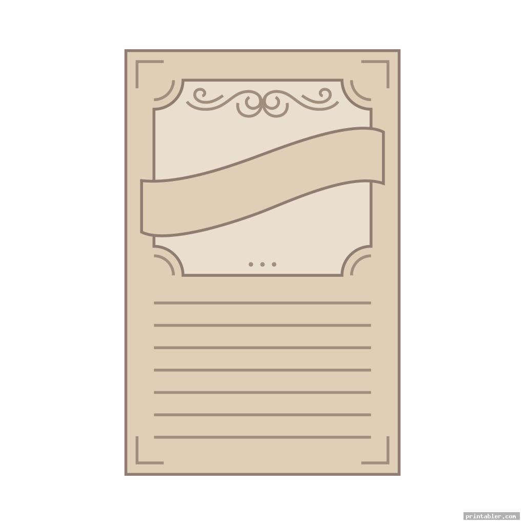 printable vintage journal cards template for use