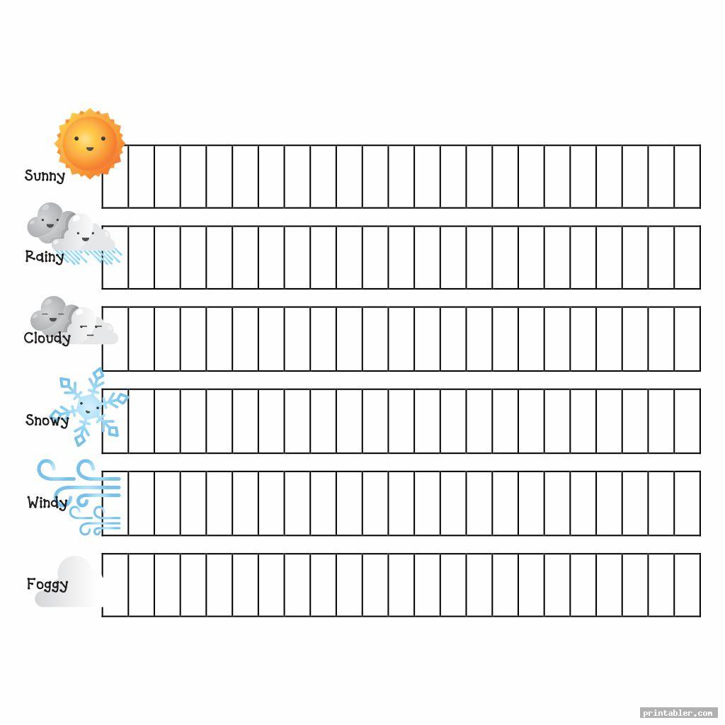 printable weather chart for kindergarten image free