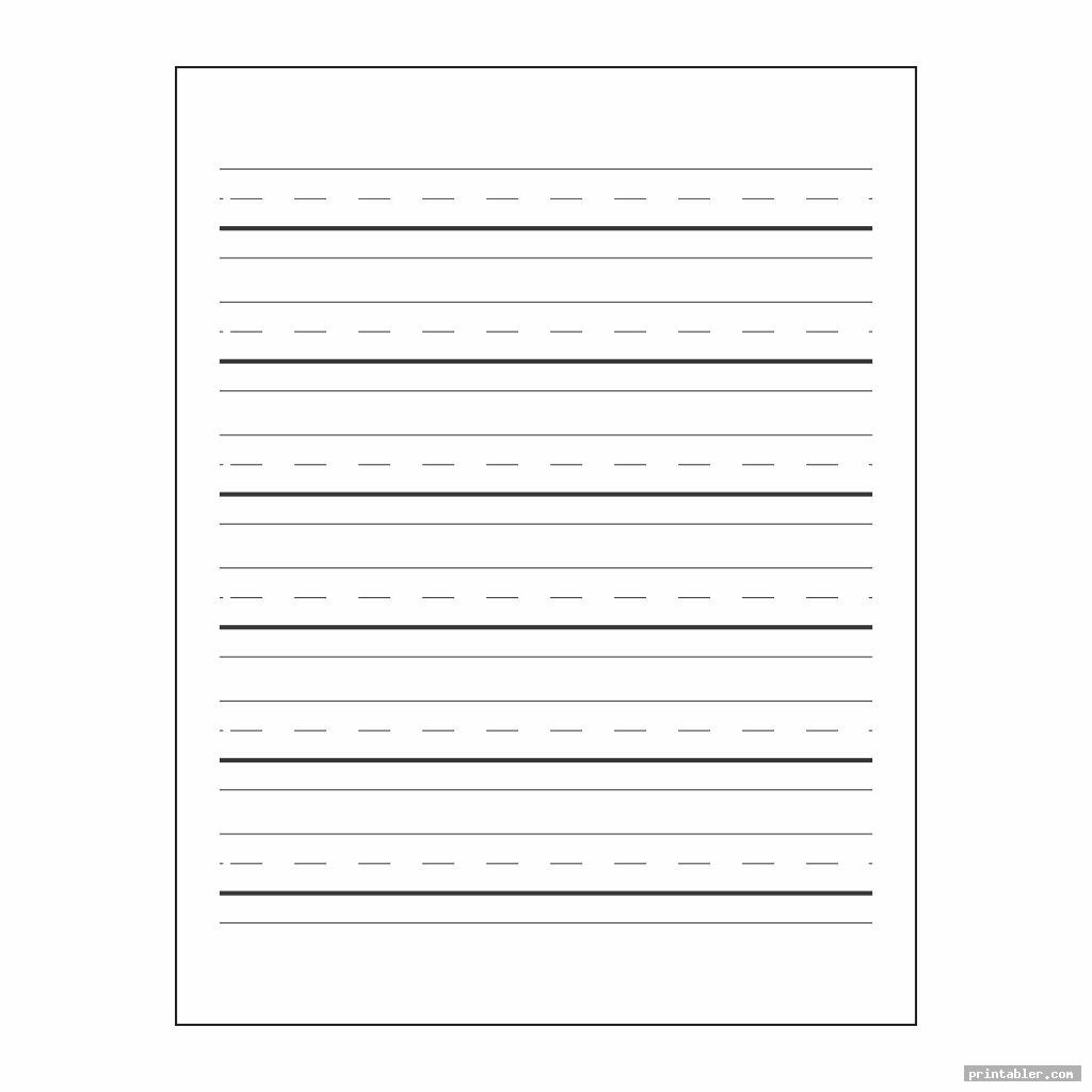 Printable Wide Ruled Paper