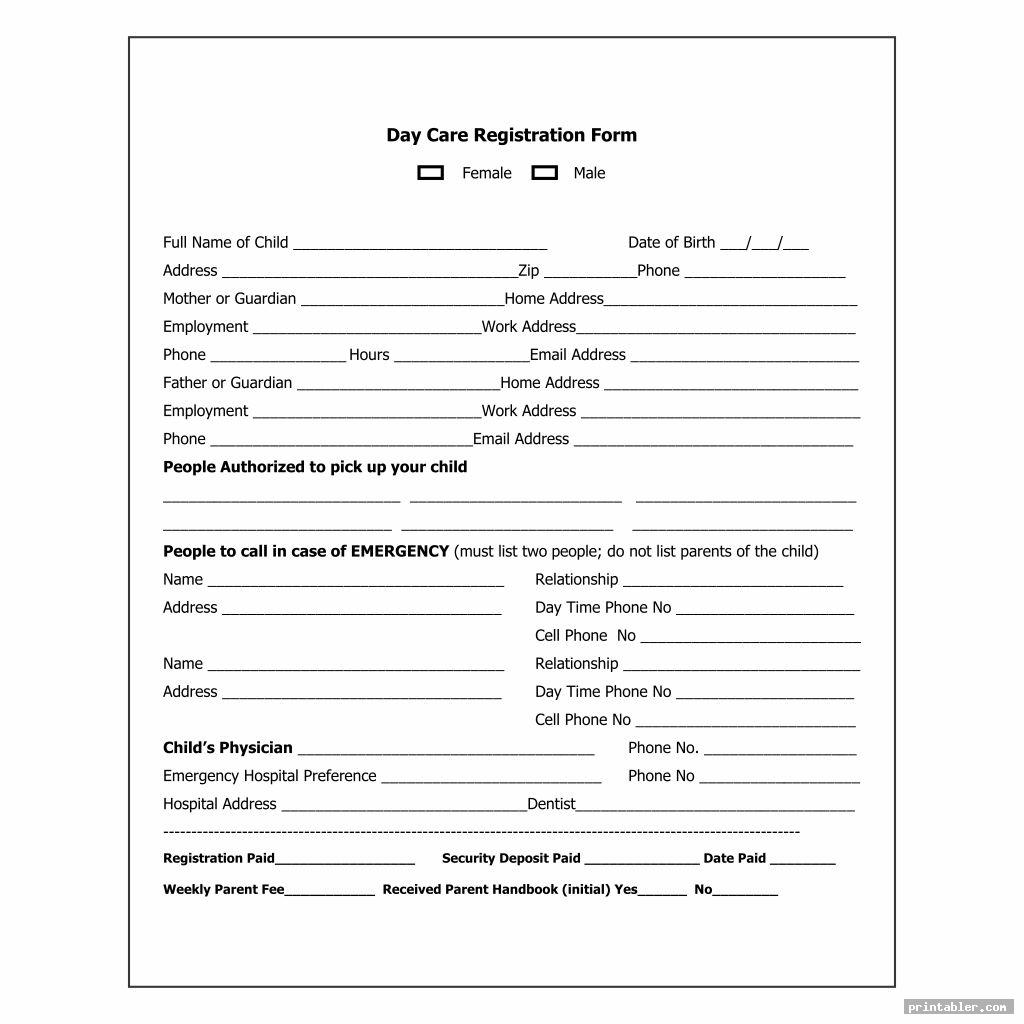 registration of home day care forms printable