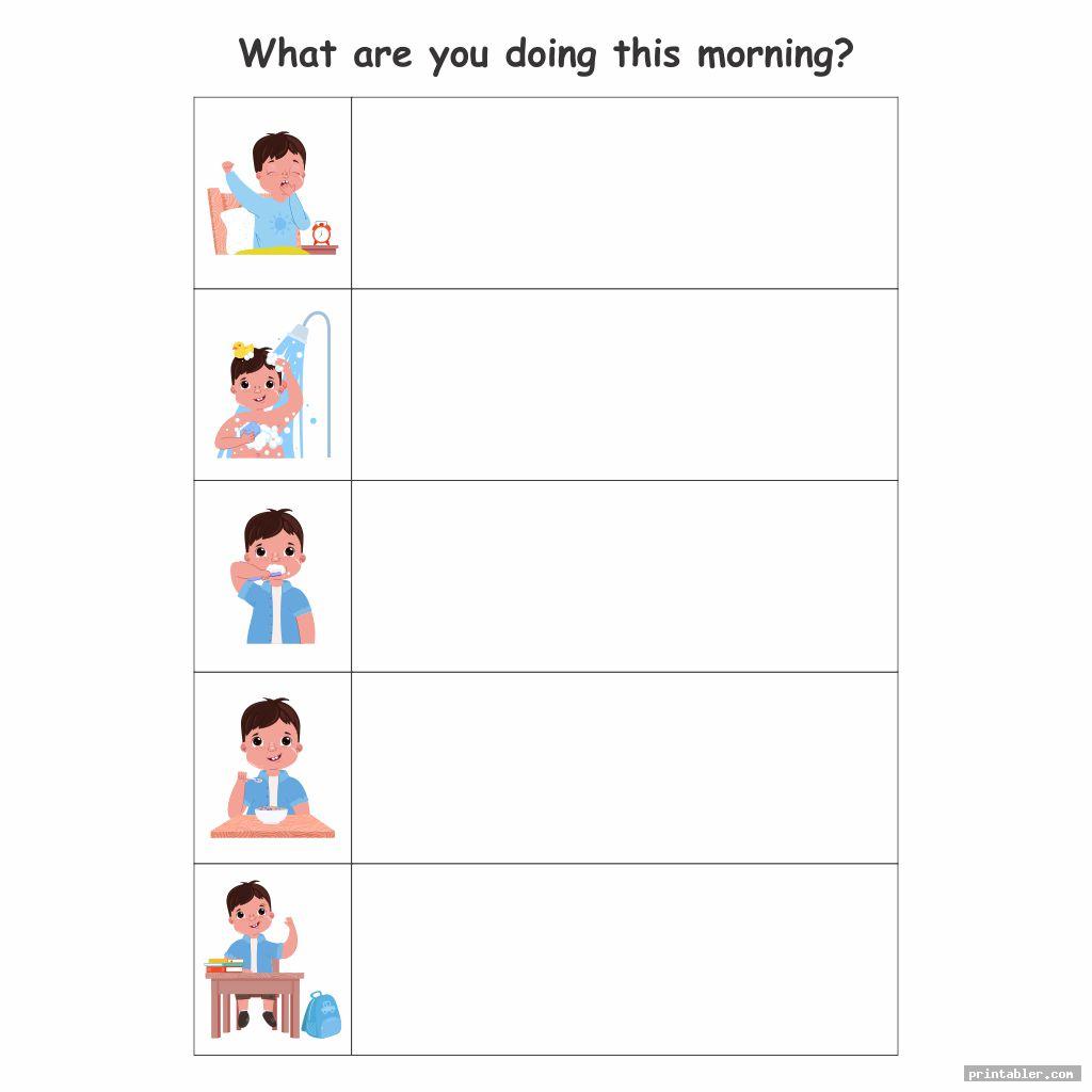 school boy printable kids daily routine schedule