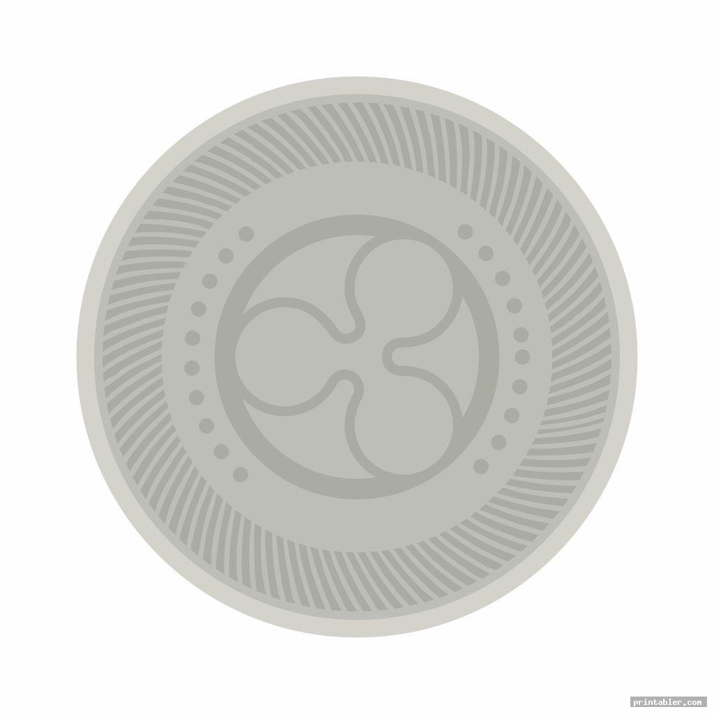 Large Printable Coins Template Gridgit