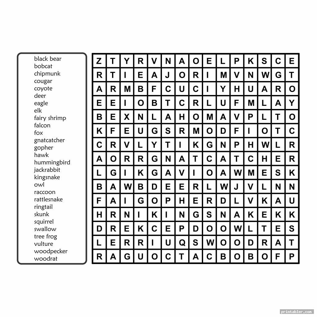 simple 100 word word searches printable