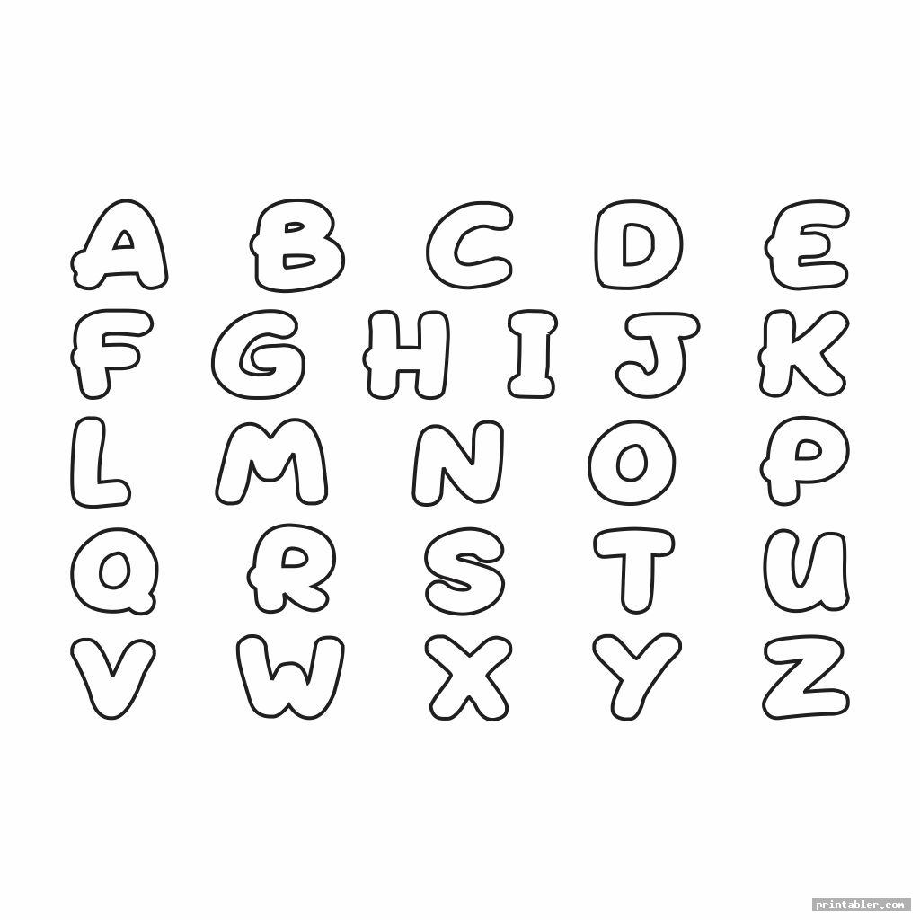 Printable Bubble Letters