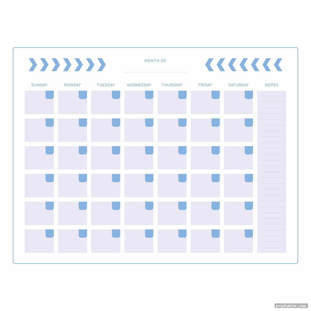 simple cute printable calendar templates