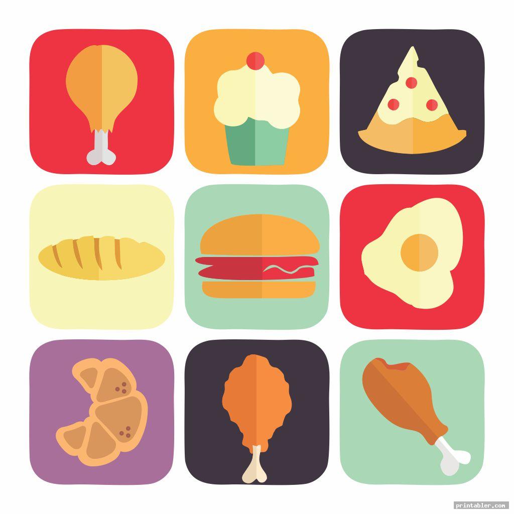 Food Memory Game Printable