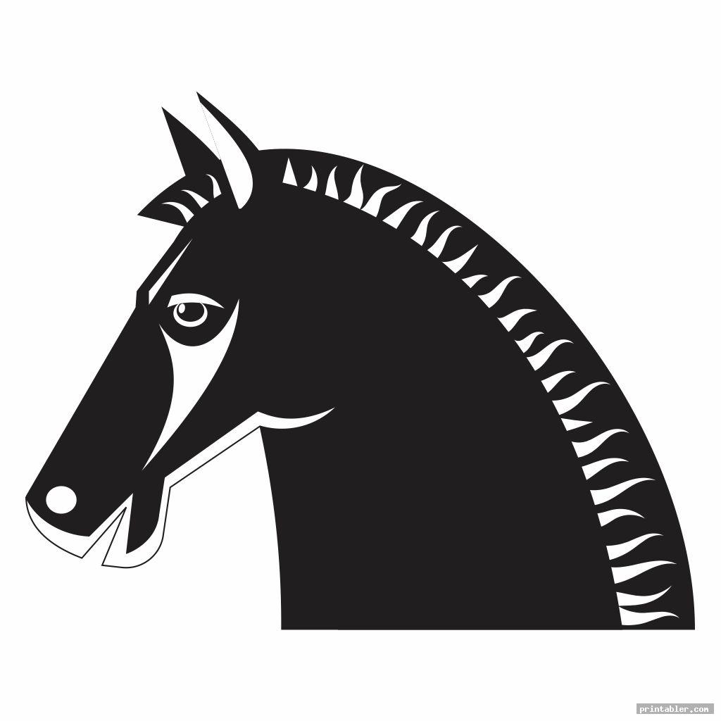 Horse Head Template Printable