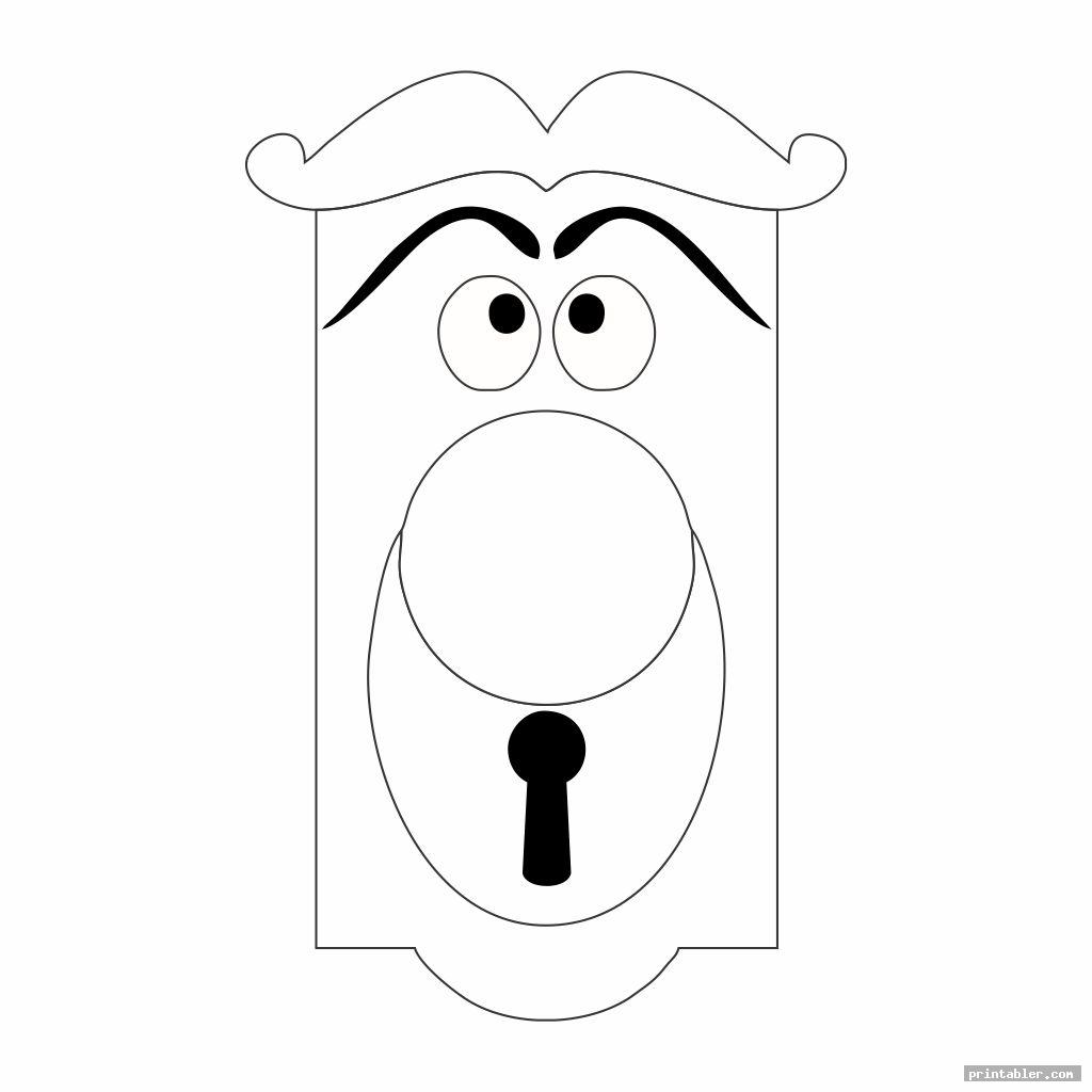 simple printable alice in wonderland door knob