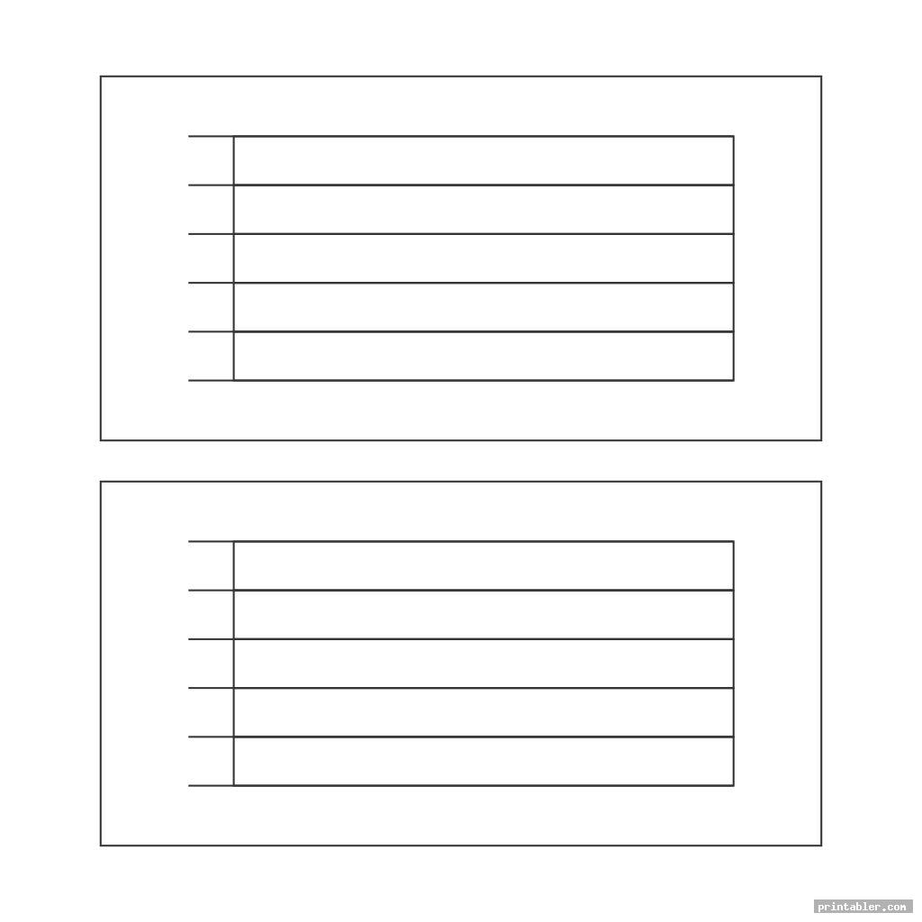 simple printable blank chart with lines