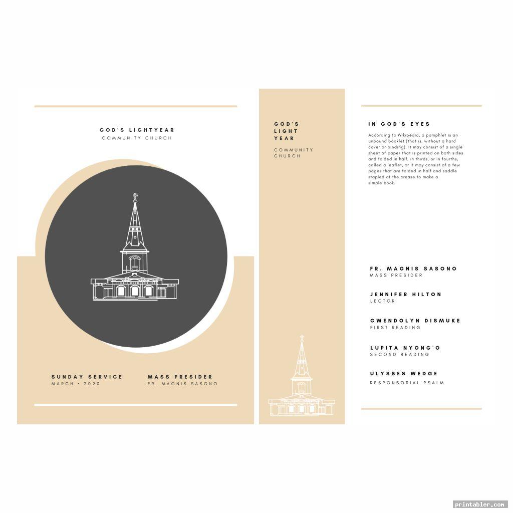 Printable Church Program Designs