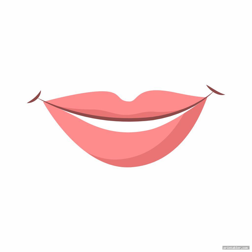 simple printable lip template