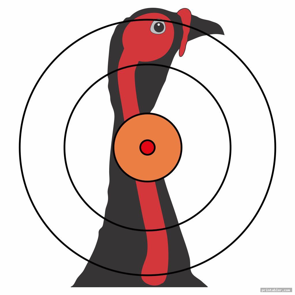 Printable Turkey Target Print Size