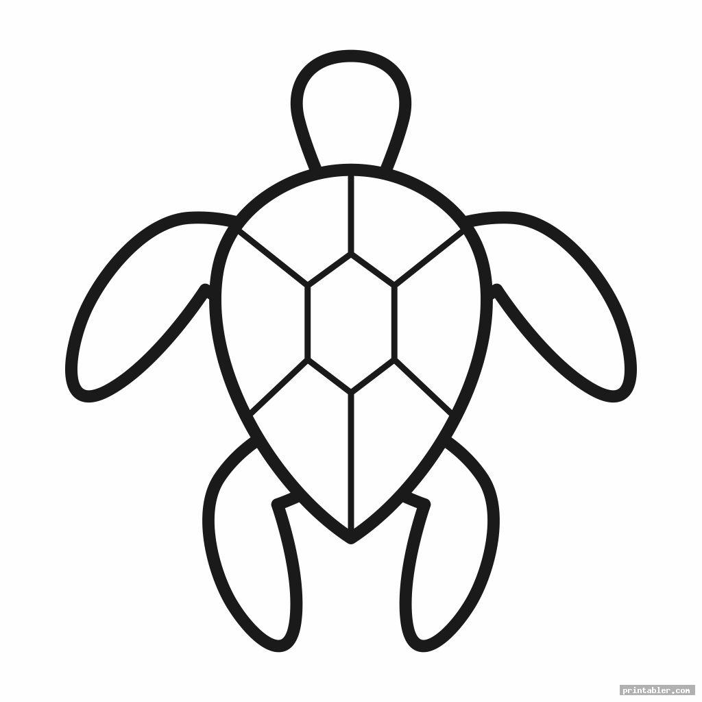simple turtle template printable